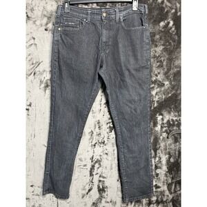 Fried Denim Men's Jeans 34x30 Slim Black Stretch Dark Wash Streetwear